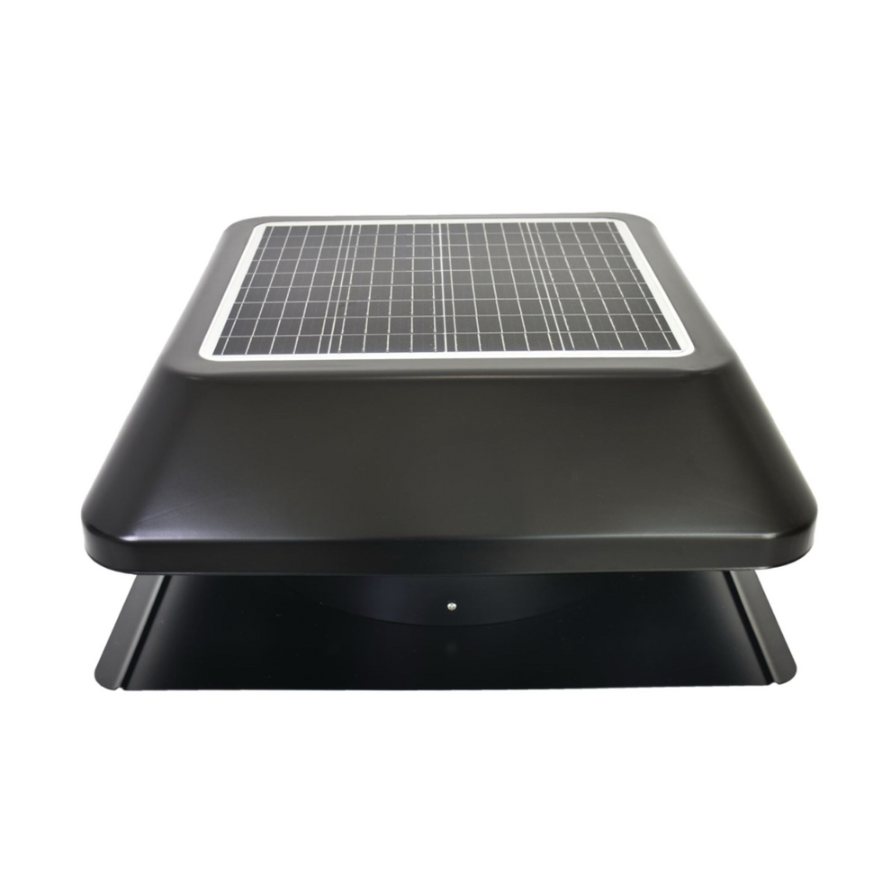 Solar Ridge Vent Premium Square 25W Solar Powered Roof Vent - Efficient Solar ...